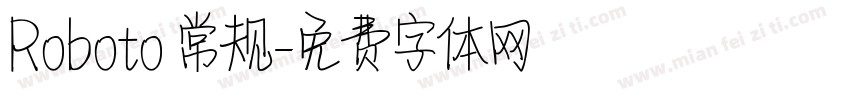 Roboto 常规字体转换